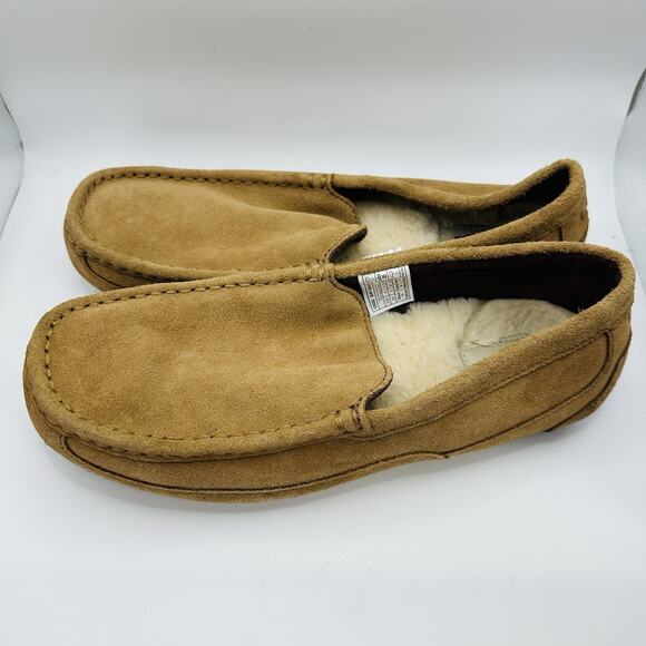 UGG Ascot Suede Slipper Slip-On Moccasin Chestnut | Men’s Size 10 US/9 UK EUC main image 5